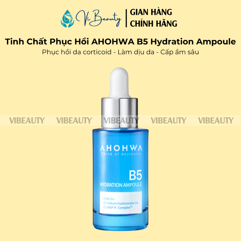 Serum Tinh Chất Phục Hồi, Cấp Ẩm, Làm Dịu Da AHOHWA Hydration Ampoule B5