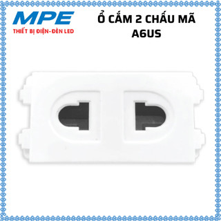 Ổ CẮM ĐIỆN ĐƠN 2 CHẤU ÂM TƯỜNG MPE (HÀNG RỜI GẮN VÀO MẶT)