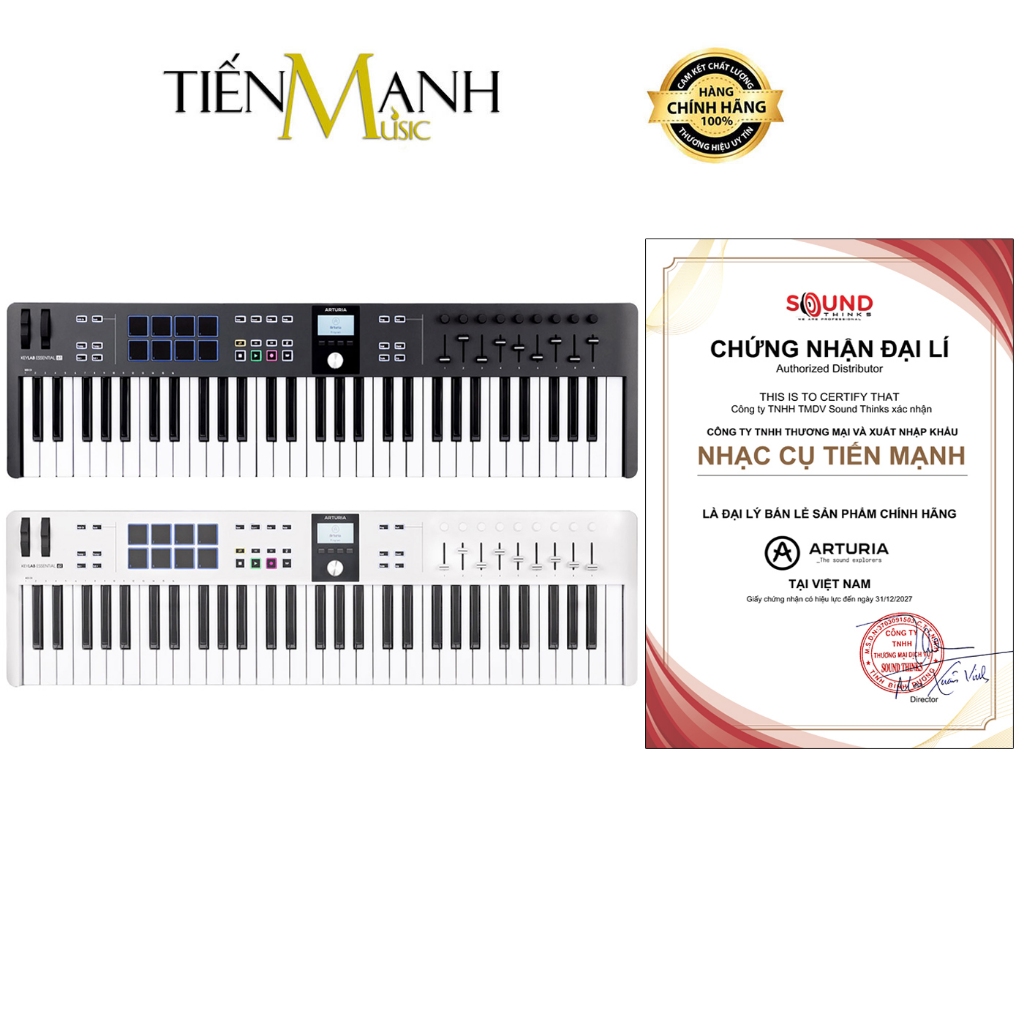 [Chính Hãng] Arturia KeyLab Essential 61 Phím MK3 - Midi Keyboard Controller Bàn Phím Sáng Tác Sản X