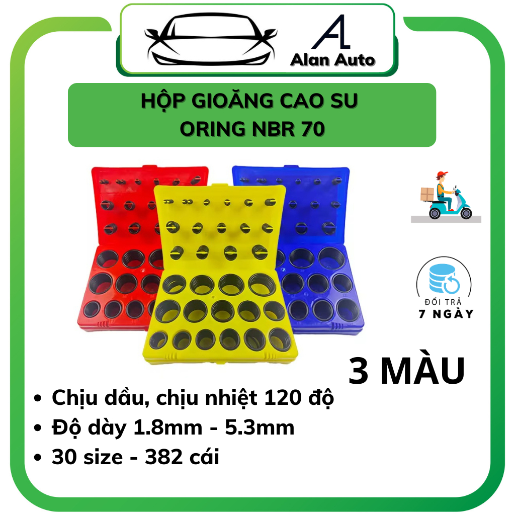 Gioăng hộp, hộp gioăng cao su oring kit NRB70, gioăng cao su chịu dầu, chịu nhiệt 120 độ