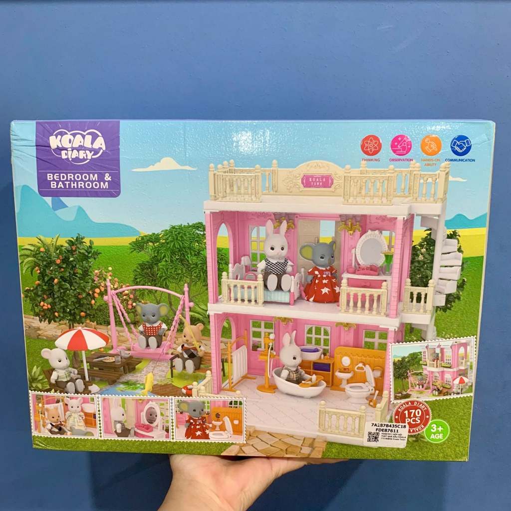 Đồ chơi nhập vai : Nội Thất Nhà Gấu Koala “Koala Diary – Bedroom & Bathroom / Koala Town”, 3ages+, N
