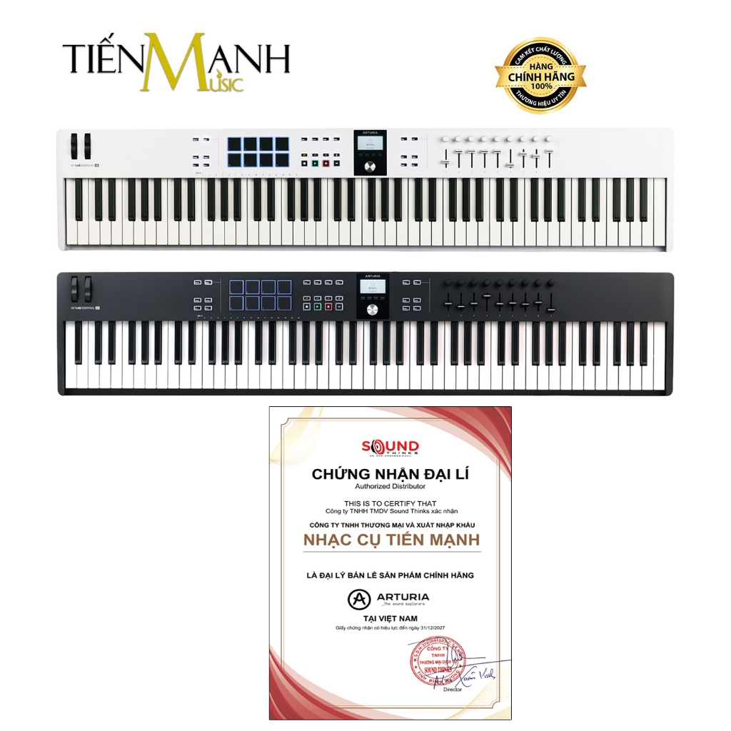 [Chính Hãng] Midi Keyboard Controller Arturia KeyLab Essential 88 Phím MK3 - Bàn Phím Sáng Tác Sản X