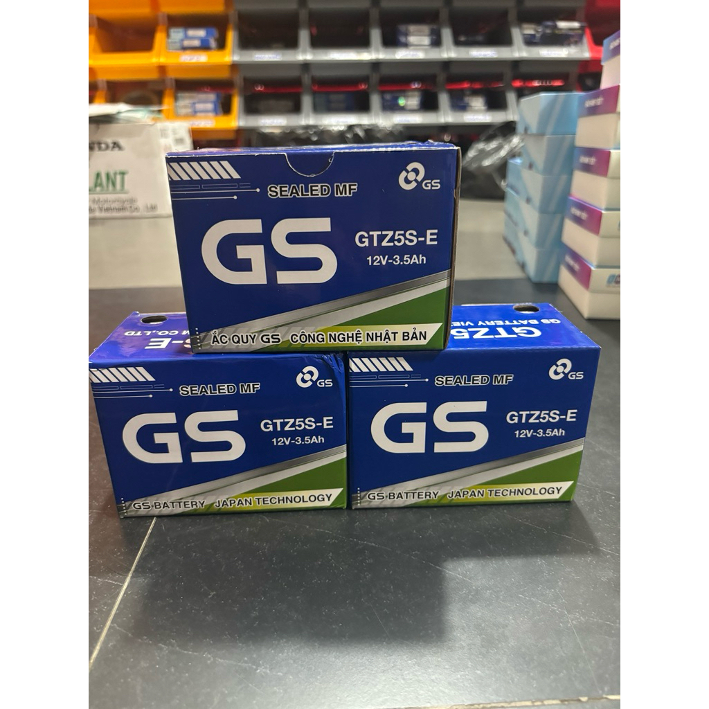 Ắc Quy GS GTZ5S-E 12V 3.5Ah – Cho xe Wave, Future, Exciter, Click 110, Sirius FI