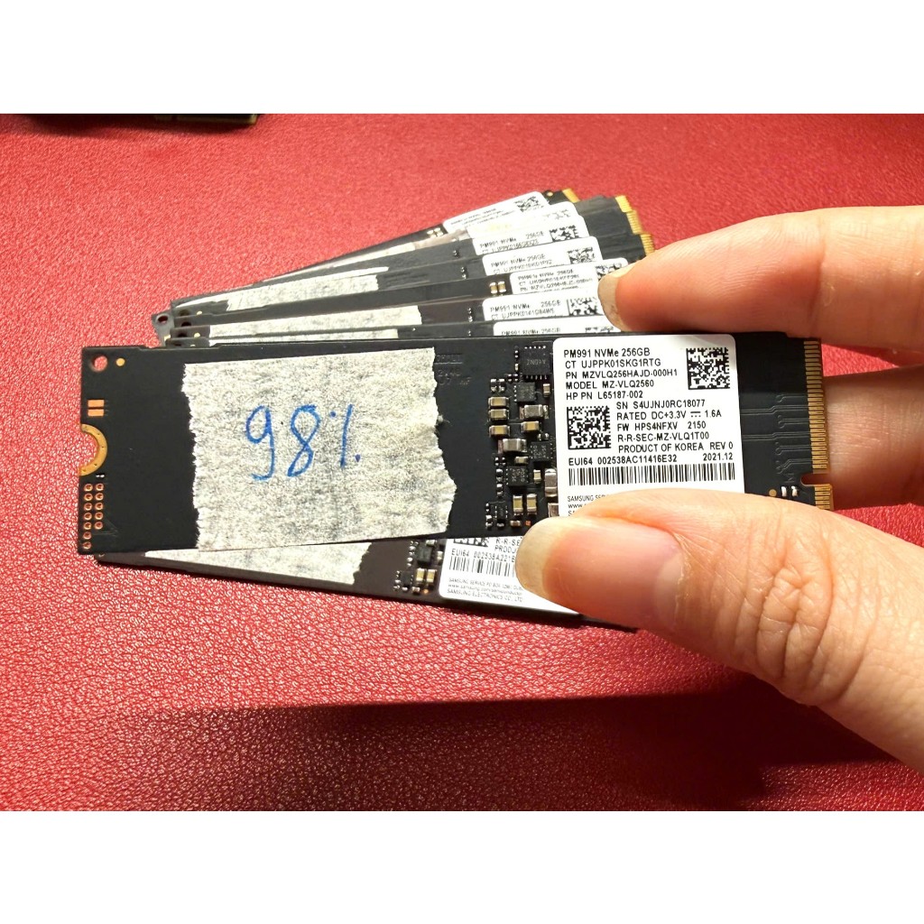 Ổ cứng ssd samsung PM991 NVME 256GB - hàng tháo máy - sức khỏe trên 90%, bảo hành 36 tháng