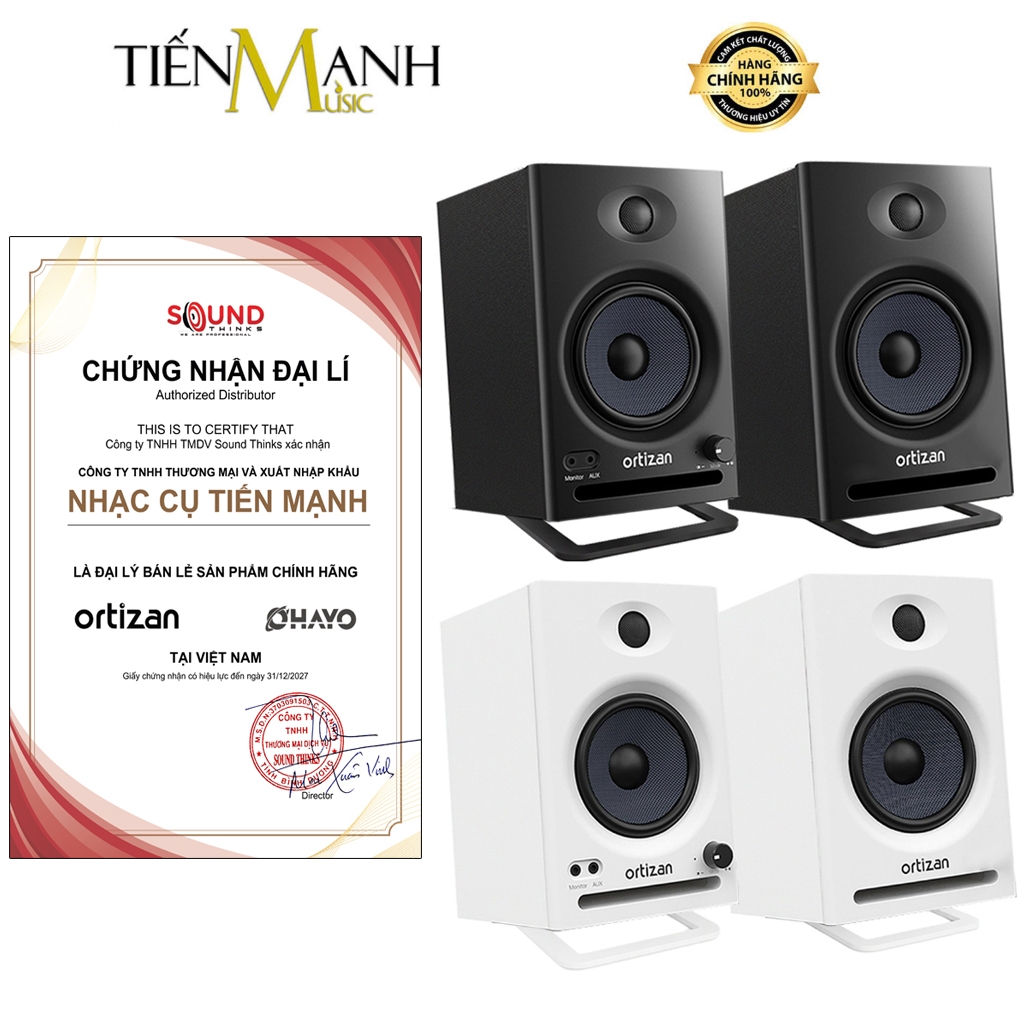 [Chính Hãng] Loa Kiểm Âm Ortizan C7 - Bluetooth 5.3, RCA, Auxiliary, TRS, 80W, Tùy Chỉnh Bass Treble