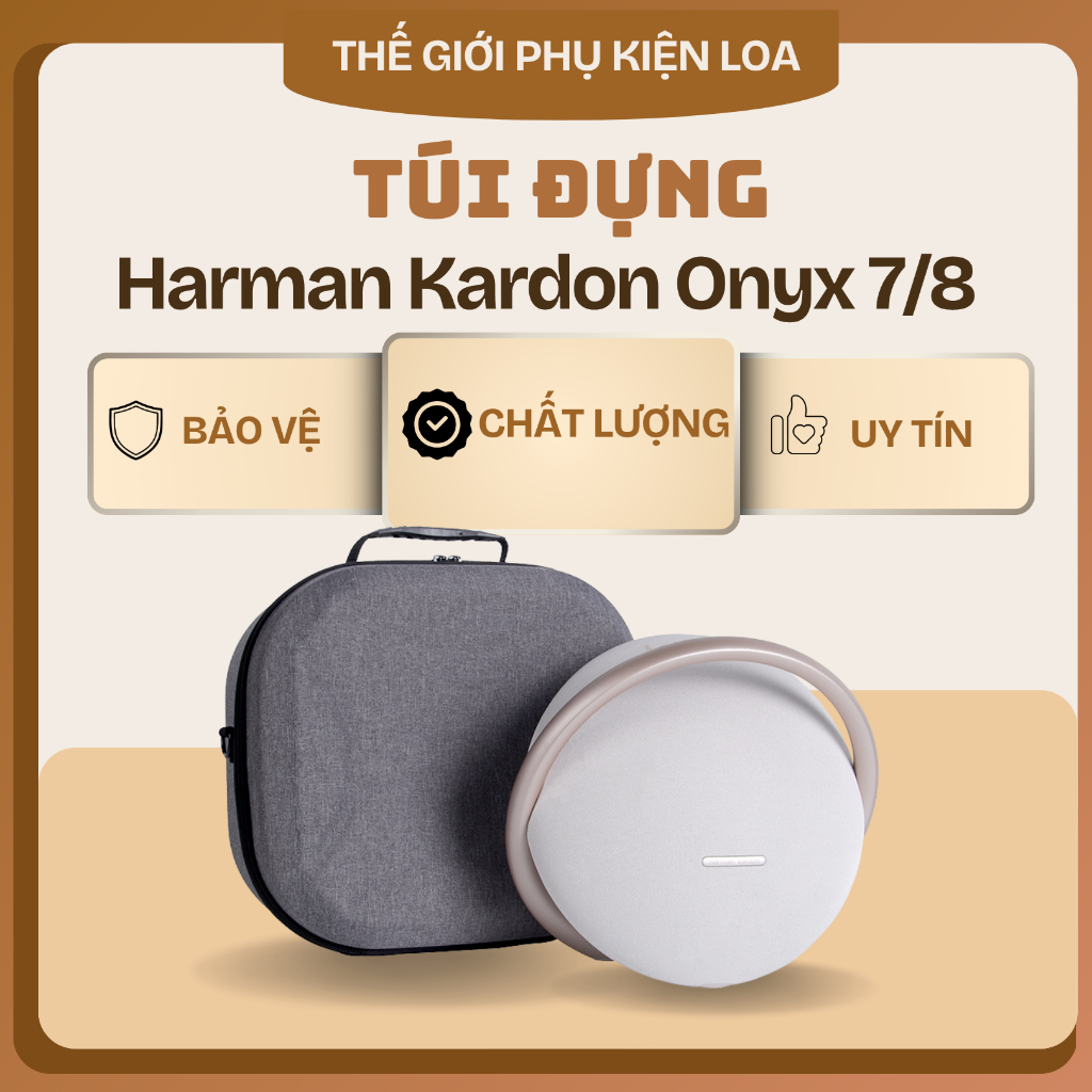 Túi Đựng Loa Cứng Chống Sốc Bảo Vệ Loa Harman Kardon Onyx 7/8 Khi Đi Du Lịch | Chất Liệu EVA Cao Cấp