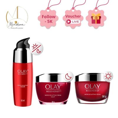 Kem dưỡng ẩm OLAY REGENERIST ngày, đêm căng mướt sáng khỏe, phục hồi da lão hóa 50g