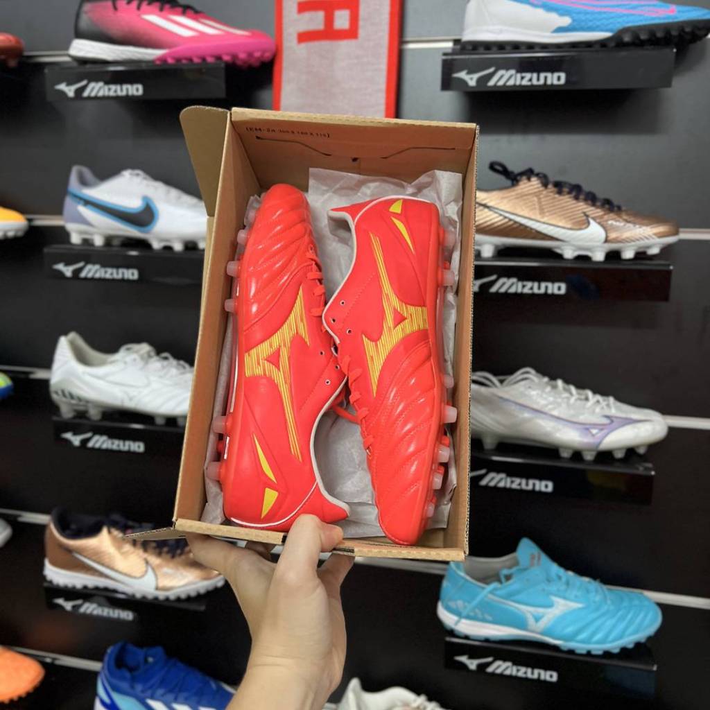 [Nhiều Màu] MIZUNO MORELIA NEO 4 PRO AG - Giày Đá Bóng Sân Cỏ Tự Nhiên Chính Hãng - Tặng Kèm Túi Tất