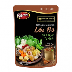 MIX 7 Loại Nước Dùng Hoàn Chỉnh Barona: Lẩu Thái, Phở gà, Phở bò, Lẩu bò, Lẩu riêu cua, Lẩu gà, Lẩu 