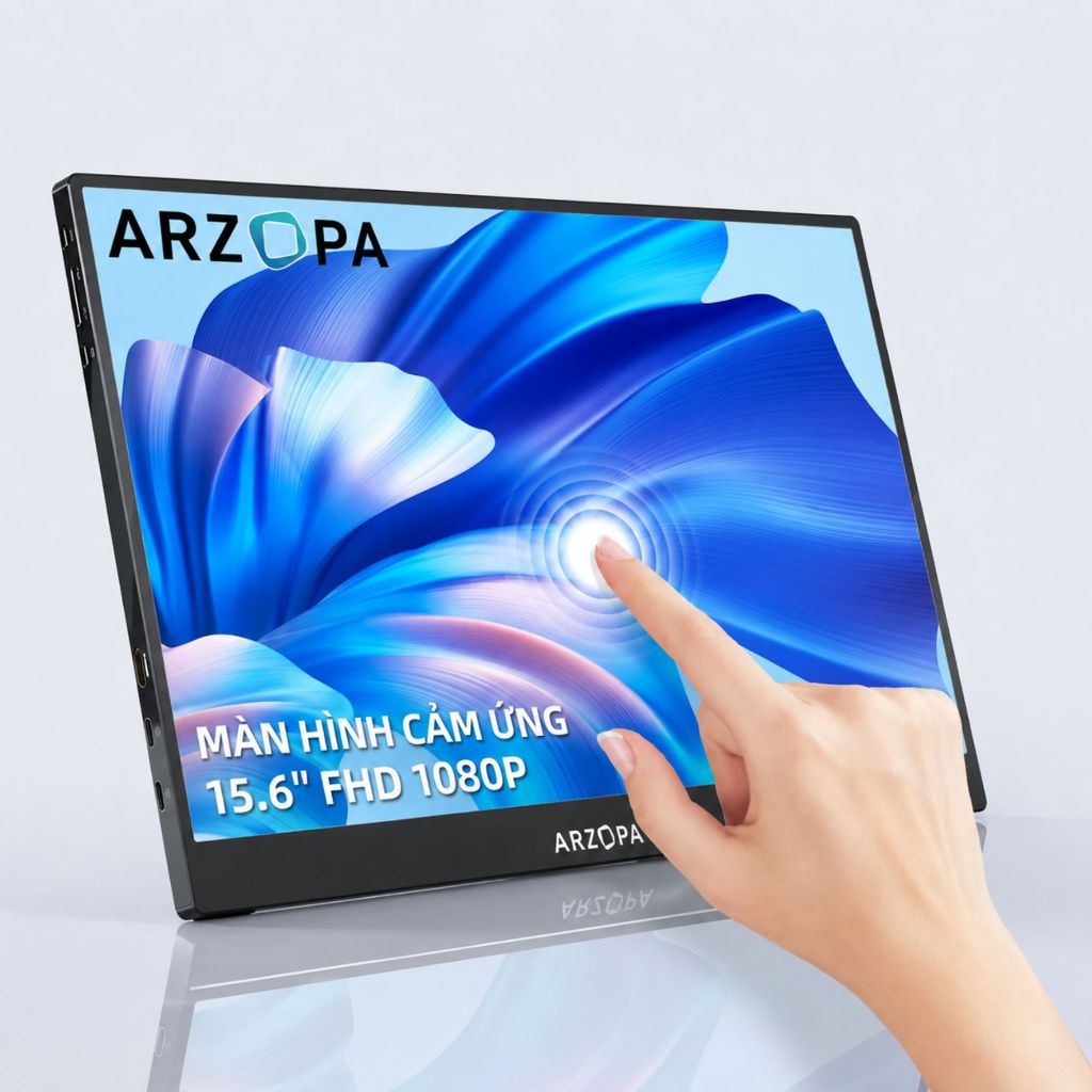 Màn hình di động cảm ứng ARZOPA A1T 15,6 Inch 60Hz FHD 1080P IPS 350nits | Laptop, Mobile, PC, MAC | BigBuy360 - bigbuy360.vn