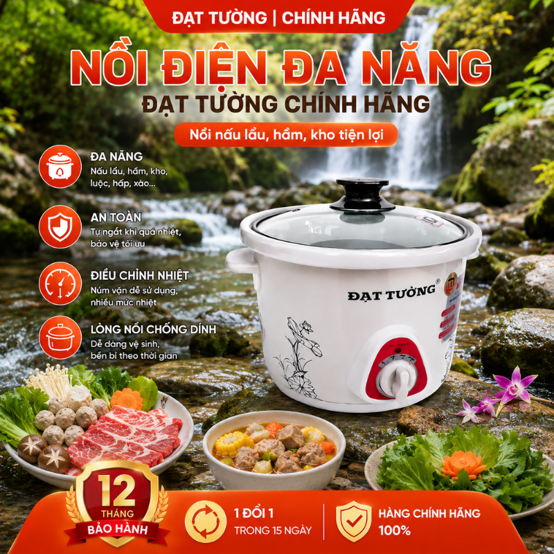 Nồi Kho Cá Đa Năng Đạt Tường – Nấu Ăn Tiện Nghi Cho Gia Đình