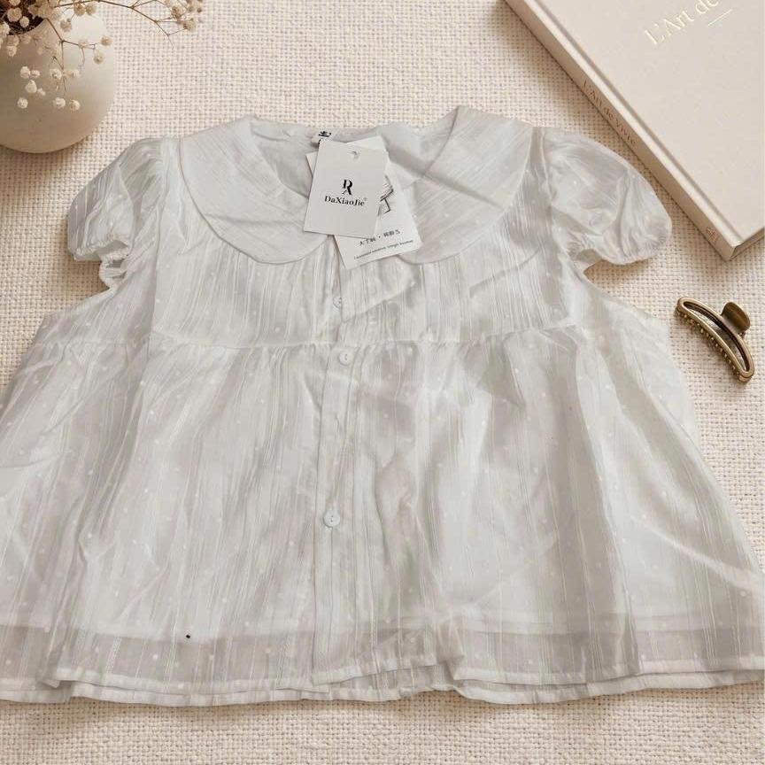 (HAVANA) Áo babydoll POPPY họa tiết chấm bi AO894