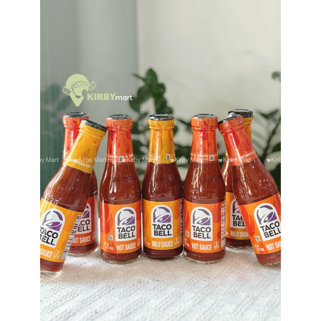 Sốt Taco Bell Hot Sauce & Mild Sauce Nhập Khẩu Mỹ 213g – Sốt Chấm Taco, Nachos, Gà Rán, BBQ