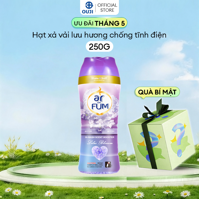 Hạt Xả Thơm Quần Áo Arfum Lưu Hương Tới 16 Tuần, Làm Mềm Vải Và Chống Tĩnh Điện (250gr/Chai)