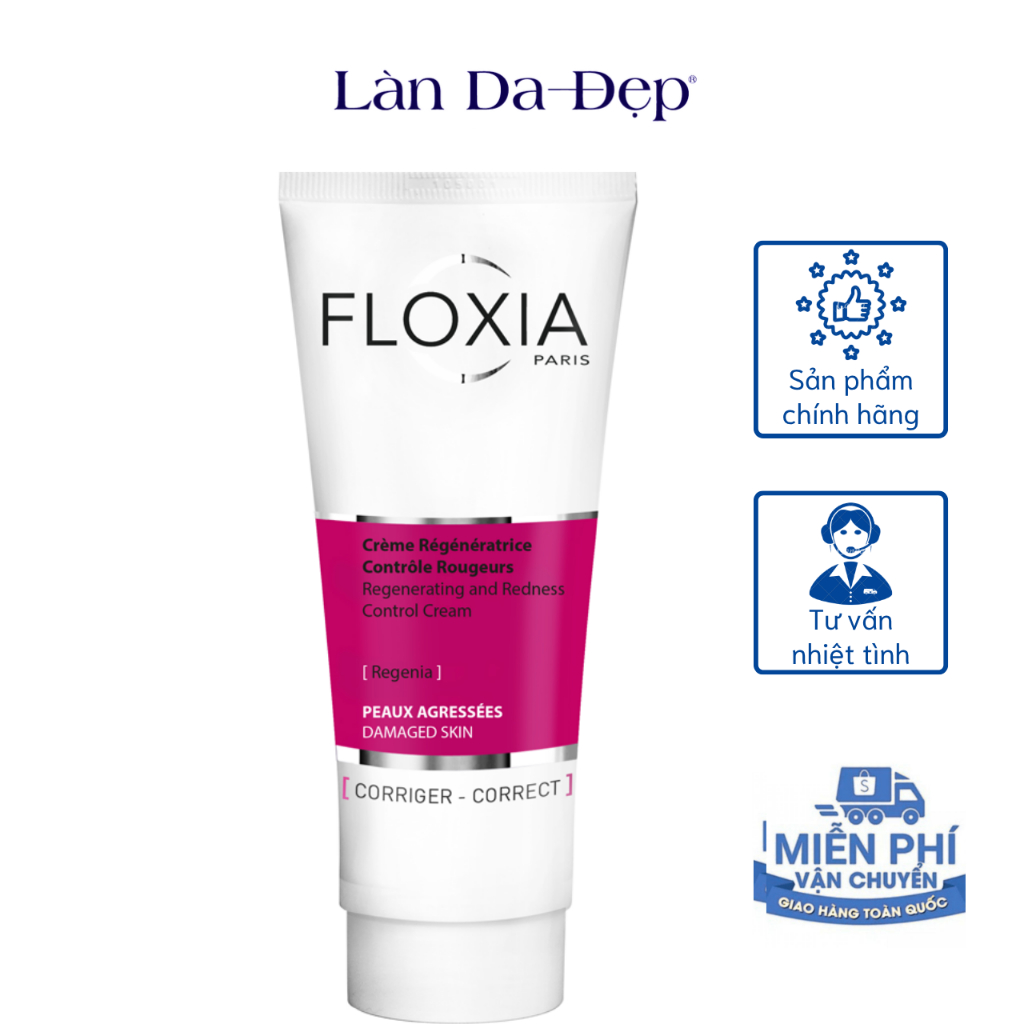 Kem dưỡng phục hồi và làm dịu da FLOXIA Regenerating And Redness Control