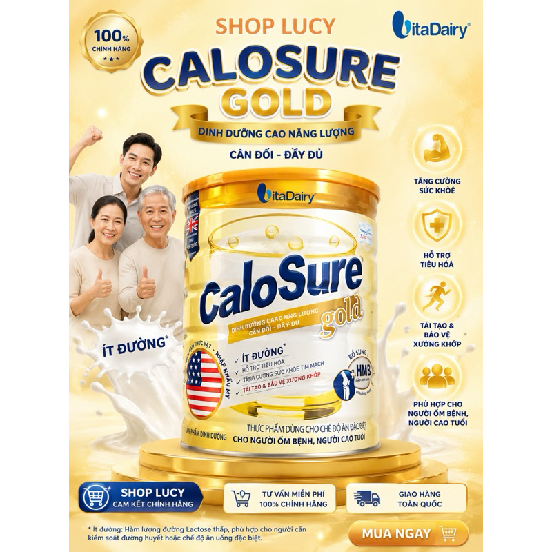 Calosure Gold ( ít đường) (Tích điểm quét mã đầy đủ)