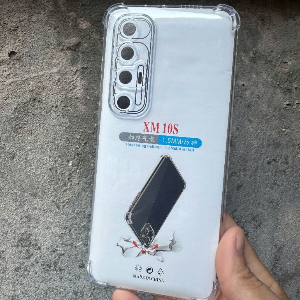 Ốp lưng silicon trong chống sốc cho Xiaomi 10S/Mi 10S trong suốt siêu đẹp