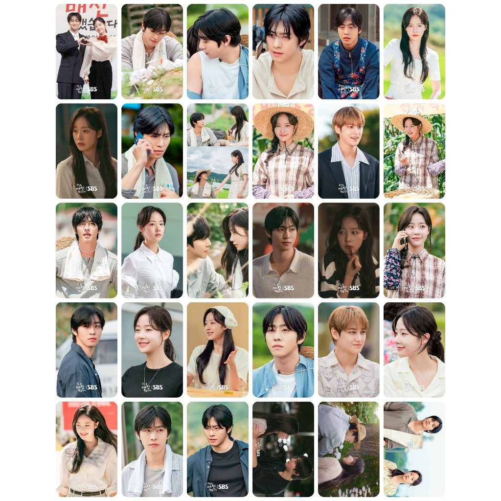Lomo card SOOY-A70 ảnh bo góc 1 mặt Sold Out On You - Ahn Hyo Seop x Chae Won Bin x Kim Bum