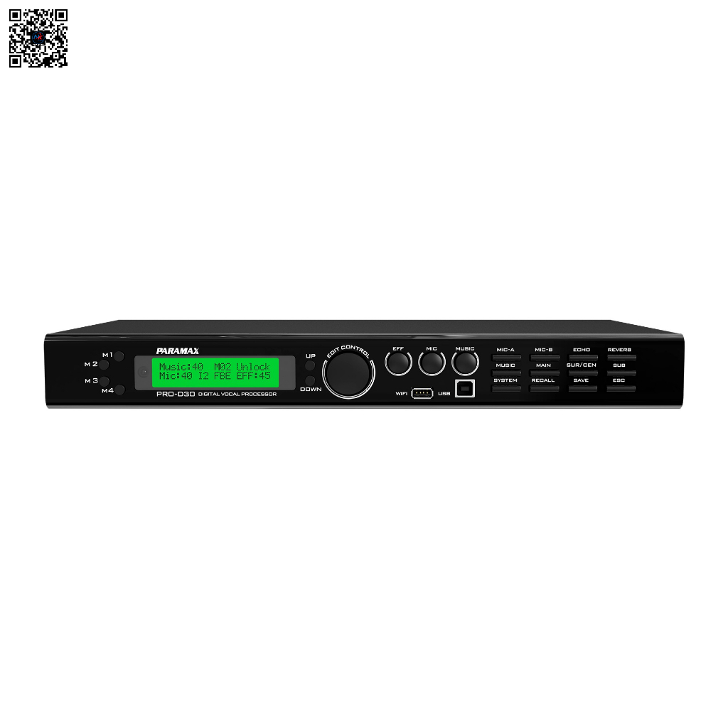 Vang Số Karaoke PARAMAX PRO-D30 Chống Hú DSP ES9018 Bluetooth Chính Hãng Cao Cấp