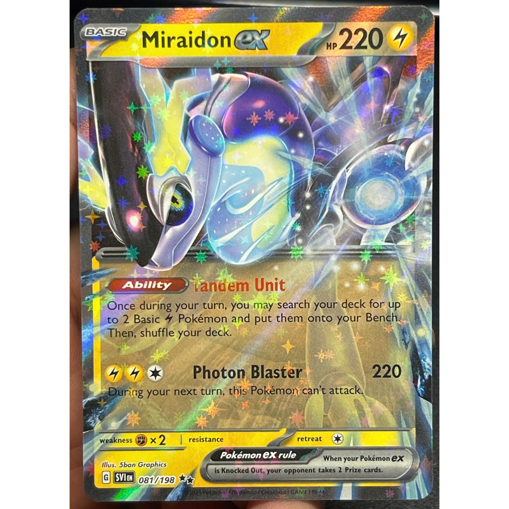 [KW2 Pokemon] [EN] Thẻ Miraidon ex - 081/198 - Ultra Rare