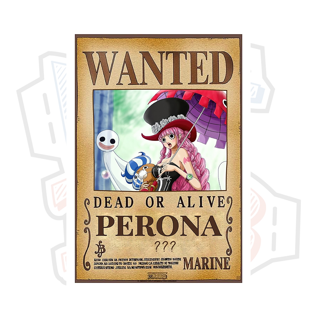 Poster truy nã Perona - One Piece