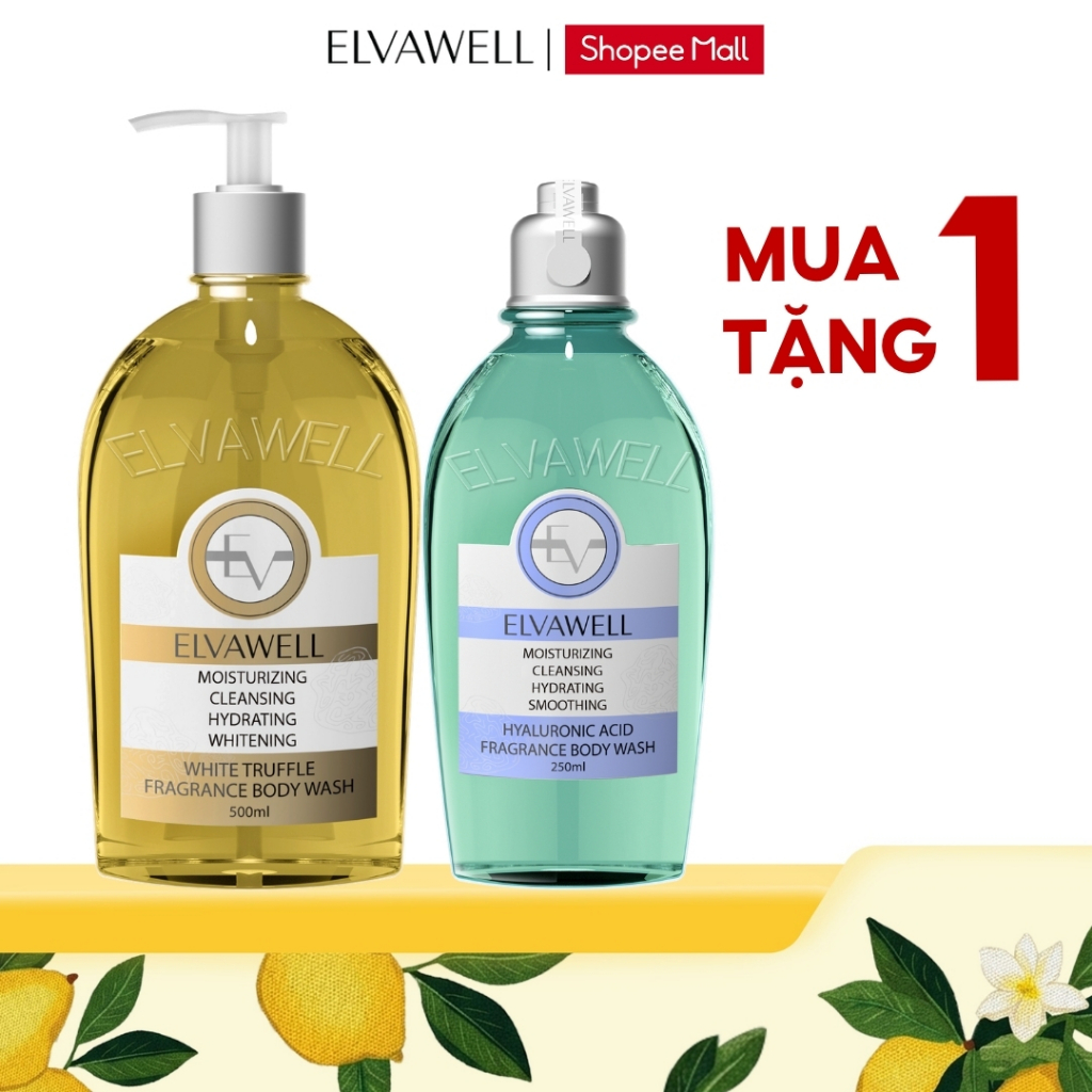 [MUA 1 TẶNG 1] Sữa Tắm Nước Hoa Nấm Truffle Elvawell 500ml - TẶNG 1 Sữa Tắm Nước Hoa Elvawell 250ml