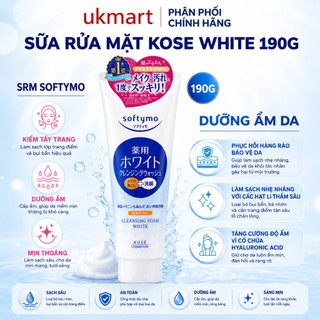 Sữa Rửa Mặt Và Tẩy Trang Tạo Bọt Dưỡng Ẩm, Dưỡng Trắng Kose Softymo Cleansing Foam Nhật Bản