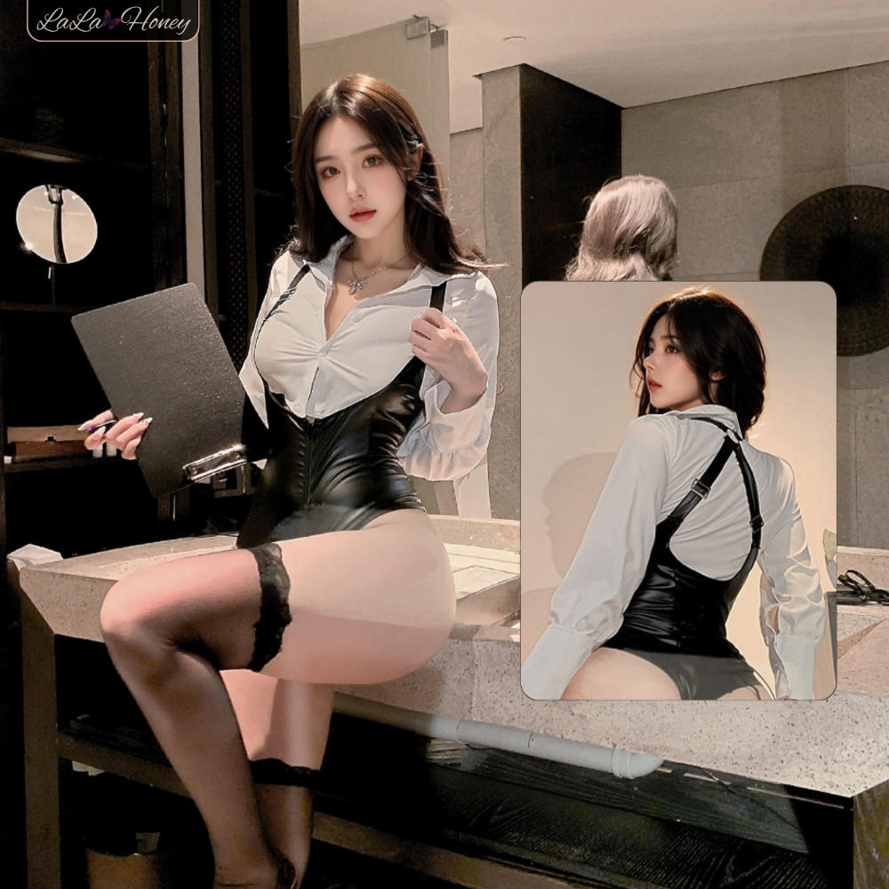 Ccosplay Thư Ký Chuyên Nghiệp Phối Da Gợi Cảm C246 - LaLaHoney | BigBuy360 - bigbuy360.vn