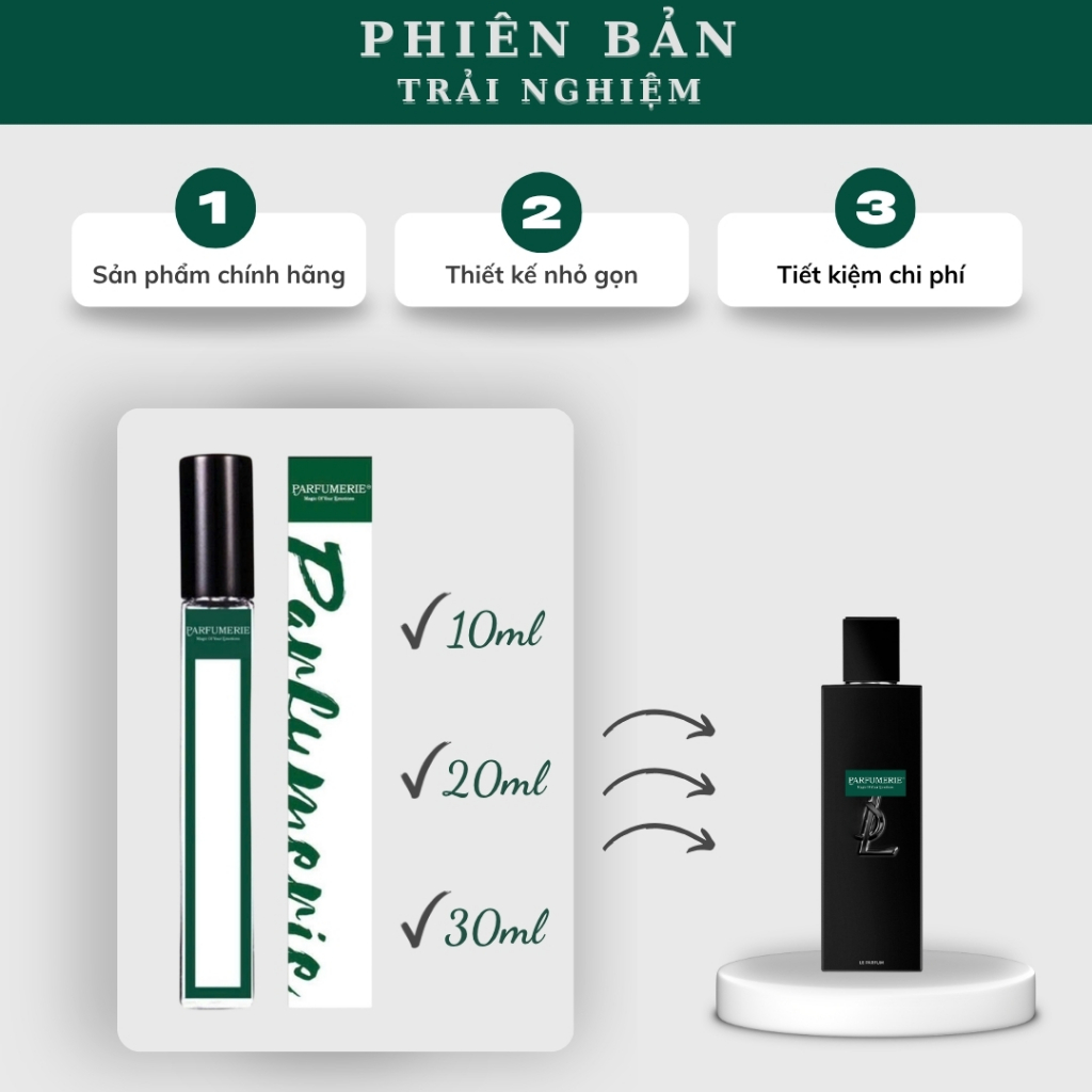 Nước hoa nam Myslf Le Parfum phiên bản trải nghiệm chính hãng Parfumerievn