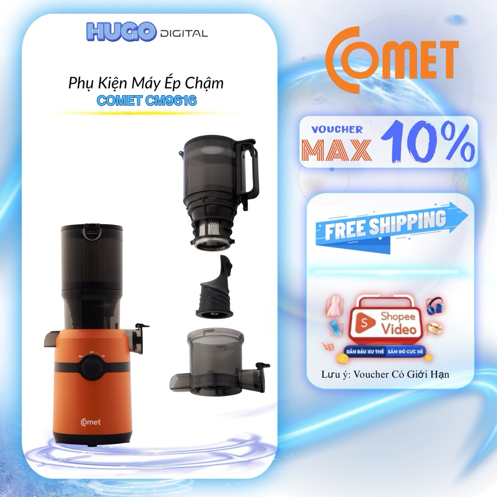 Phụ Kiện Thay Thế Máy Ép Chậm Comet CM9616 | Linh kiện