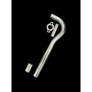 Combo Cổ Pô inox Xi Ken + Khâu Pô Sirius Exciter Dream Wave Raider Winner 27-32mm