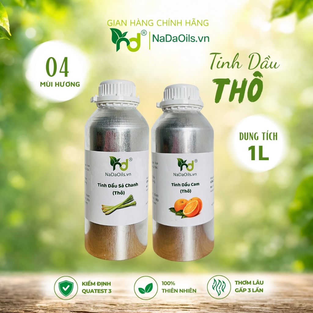 Tinh Dầu Thô NaDa Oils Giá Tốt, Dùng Xông Phòng, Spa, Khách Sạn Dung Tích 1L