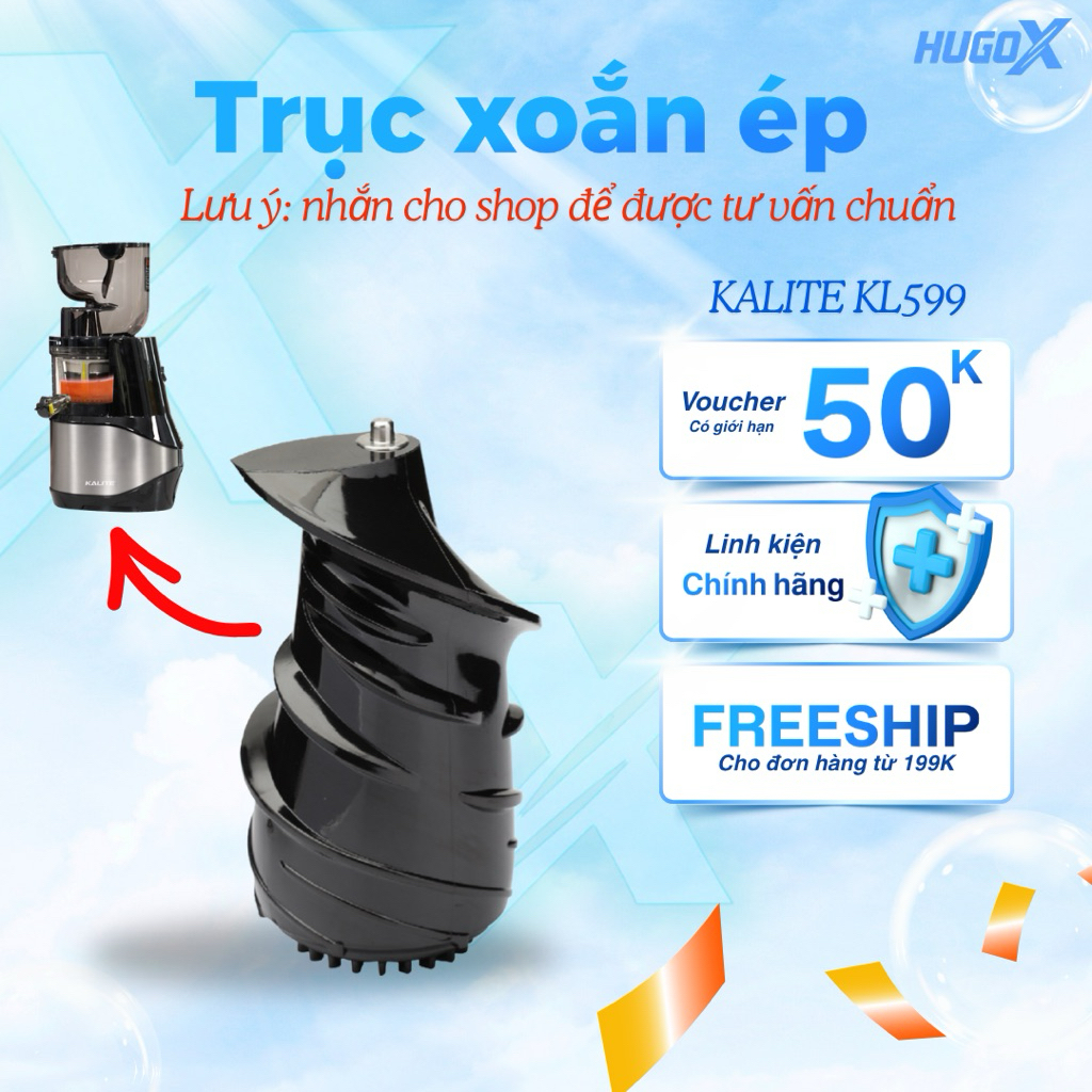 Trục Xoắn ép / Củ Ép Máy Ép Chậm Kalite KL599 | linh kiện chính hãng