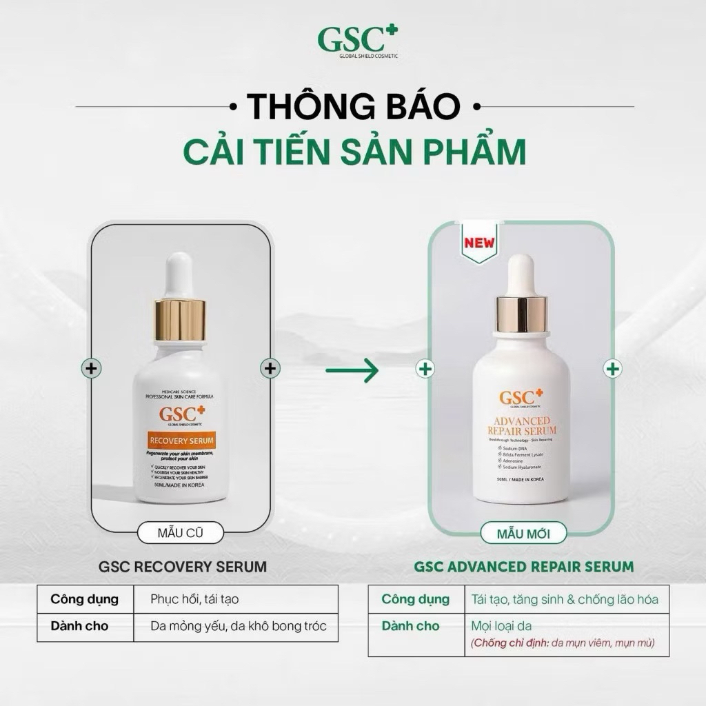 [Chính hãng] Serum phục hồi gsc 50ml