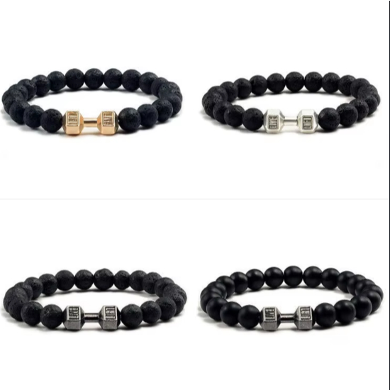 Vòng tay đá tự nhiên  đàn hồi unisex, kiểu dáng mờ, năng lượng yoga, làm quà tặng | BigBuy360 - bigbuy360.vn