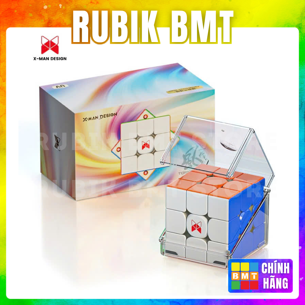 Rubik 3x3 X-man Tornado V3 M Premium, 3 phiên bản Standard/Flagship/Pioneer UV, Rubic 3x3 Có Nam Châ