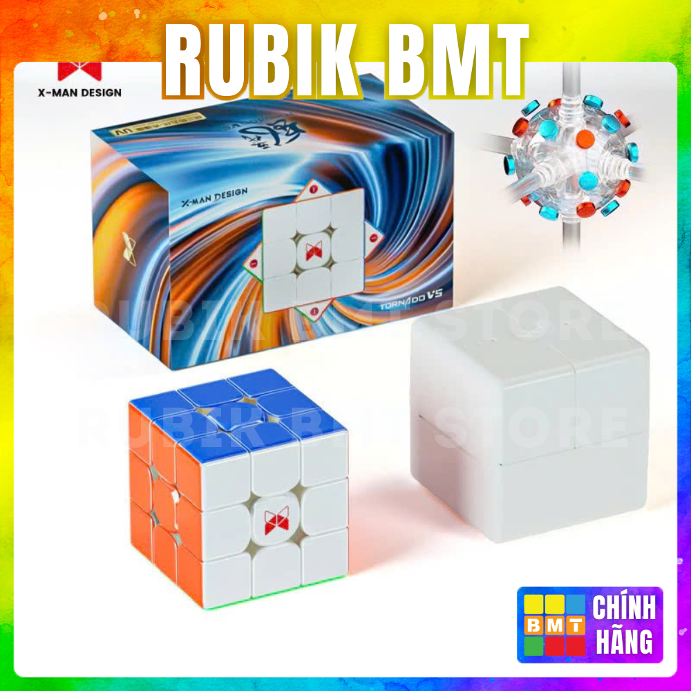 Rubik 3X3 Tornado V5 M XMD 2024 Phiên Bản Flagship/ Pioneer- Đồ Chơi Trí Tuệ- RUBIK BMT