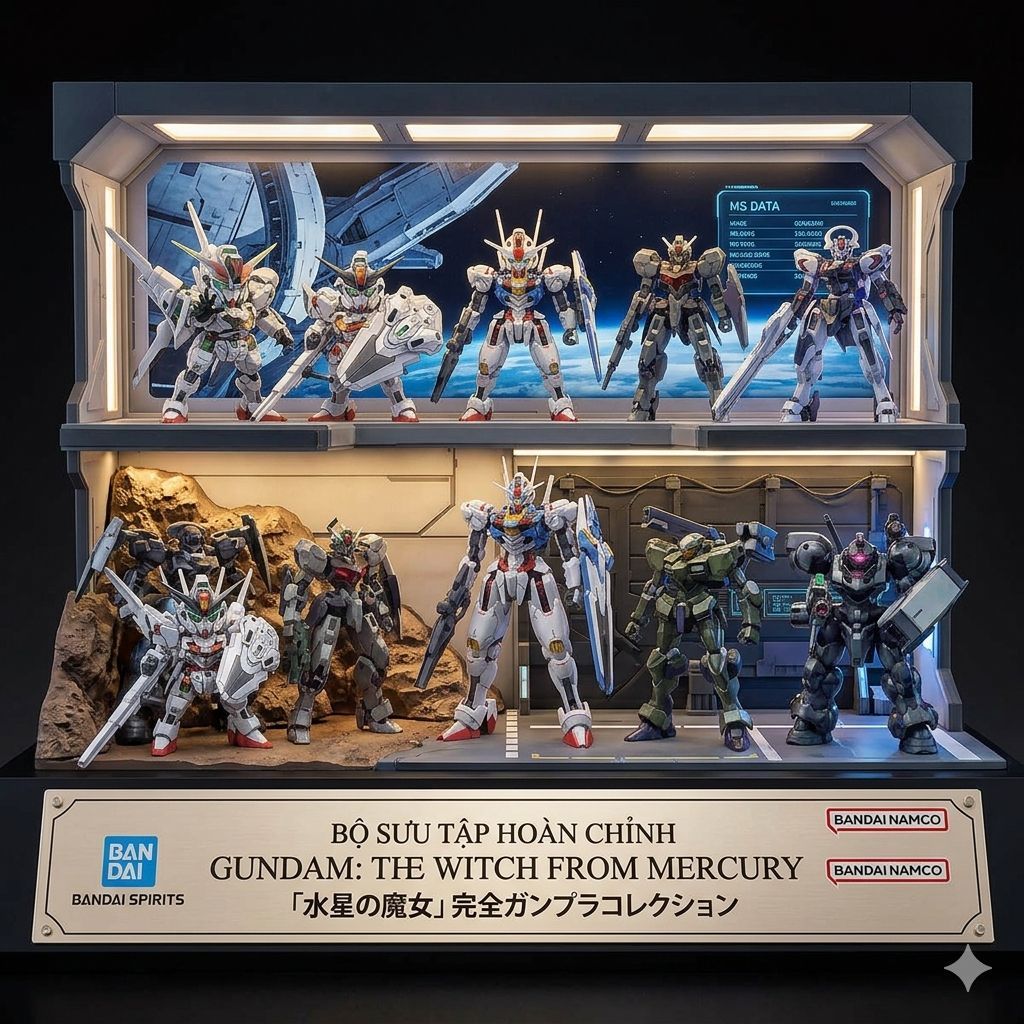 Mô Hình Bandai HG 1/144 Gundam The Witch From Mercury (Mobile Suit Gundam: The Witch from Mercury)
