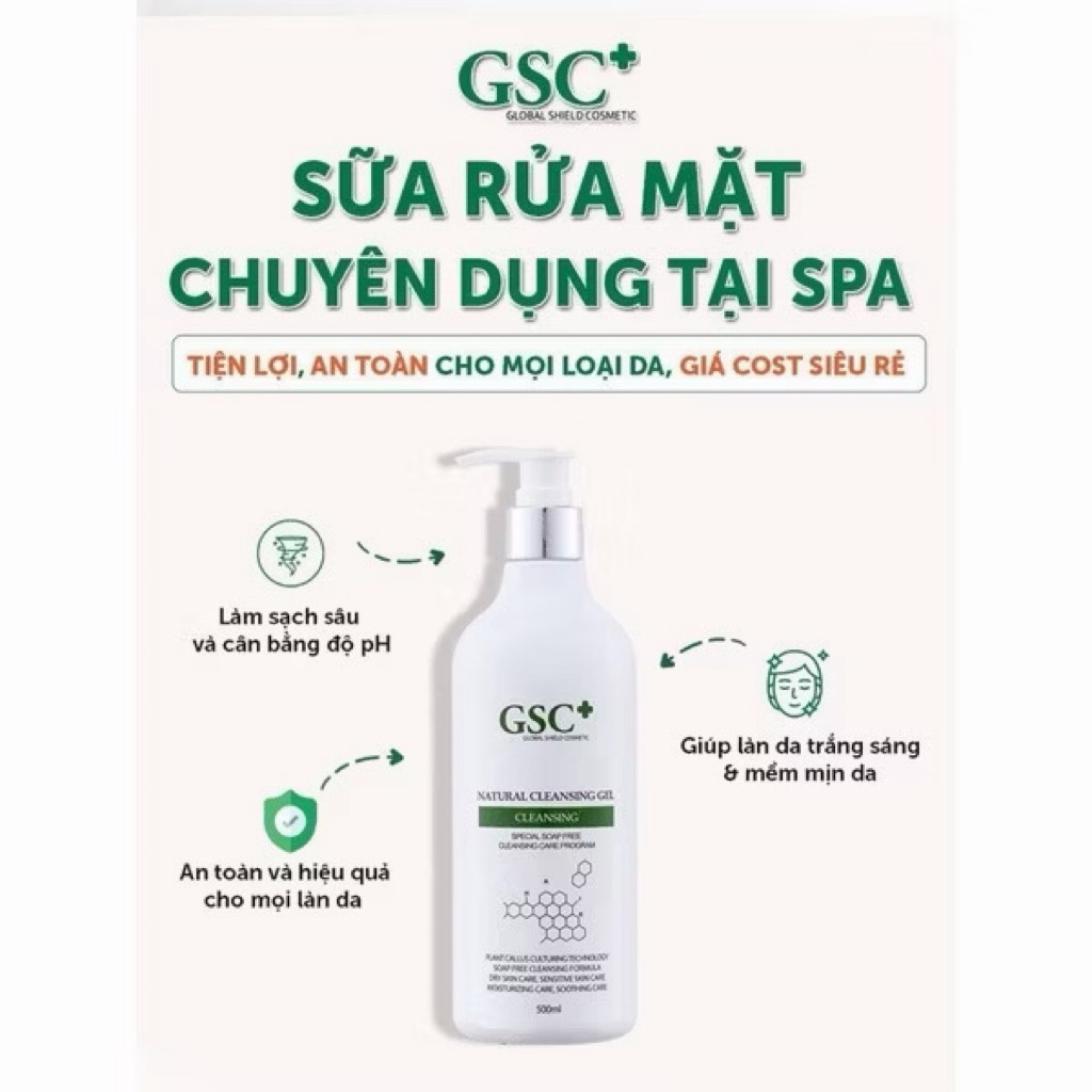 [Chính hãng] Sữa rửa mặt gsc 500ml