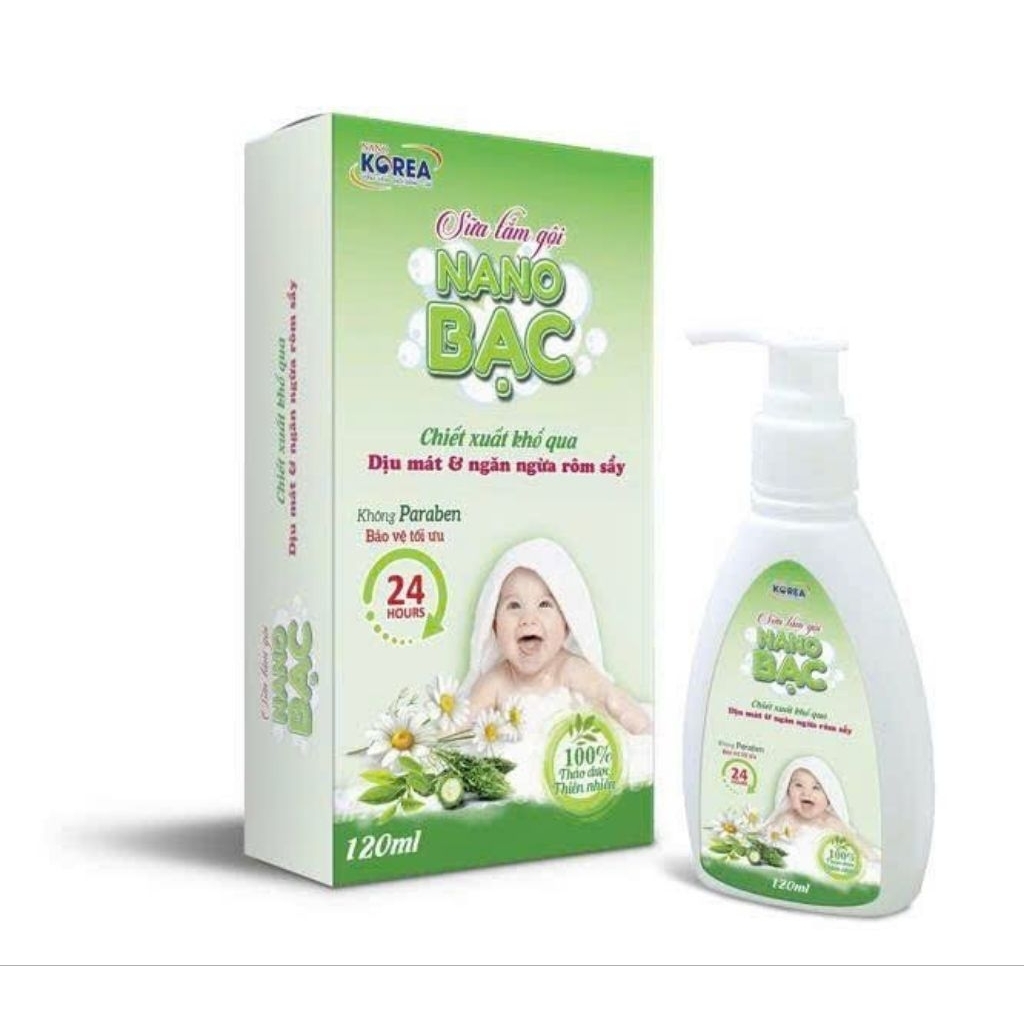 SỮA TẮM GỘI NANO BẠC (NANO SILVER) - 120ml