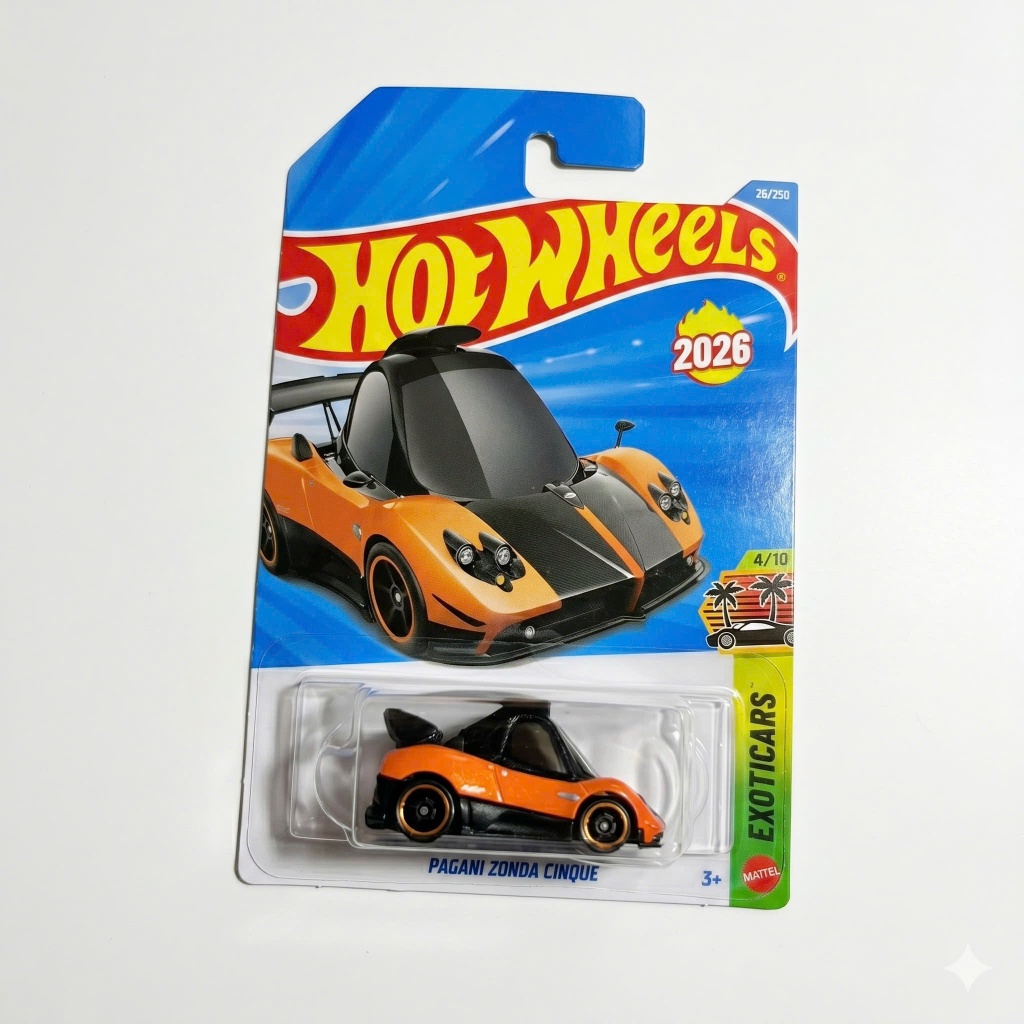MiniToys Xe ô tô mô hình Hot Wheels PAGANI ZONDA CINQUE