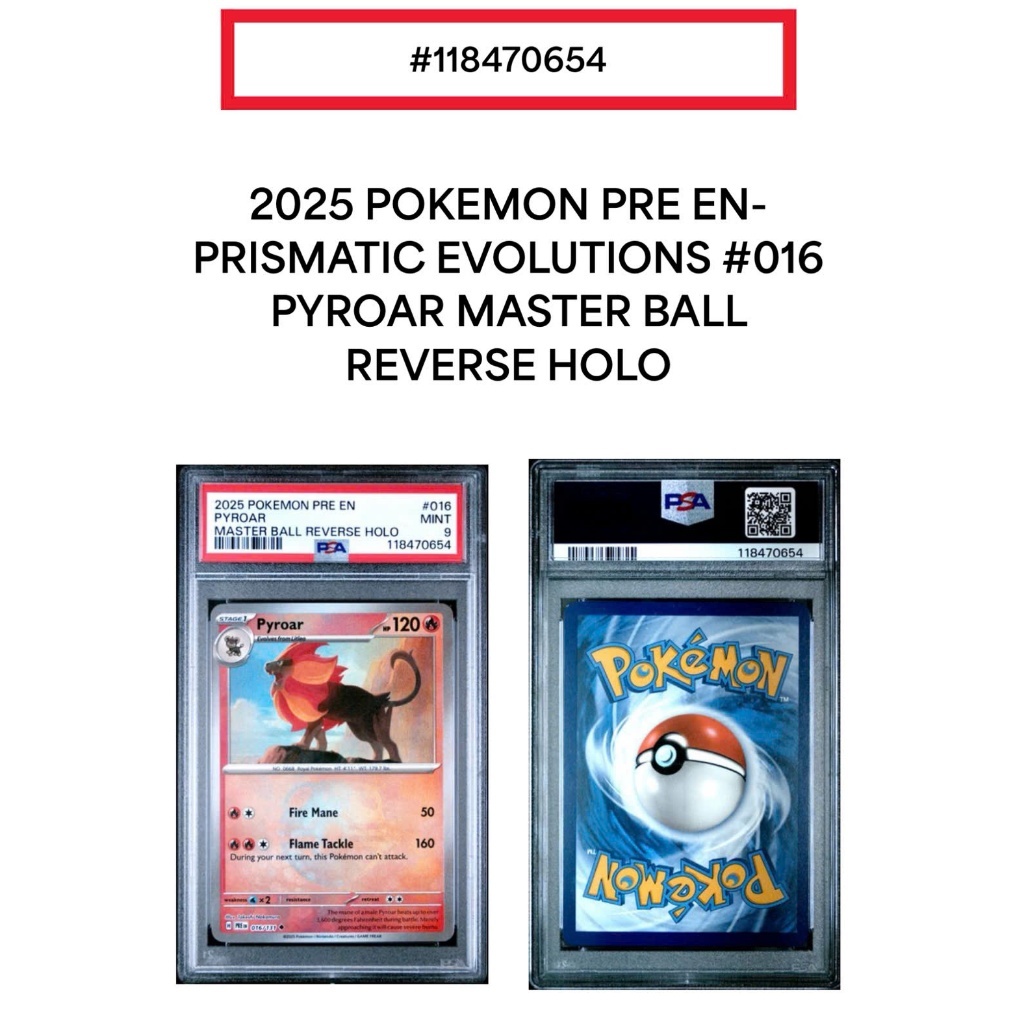 [55265] 2025 Pokemon 016/131 PSA 9 Pyroar