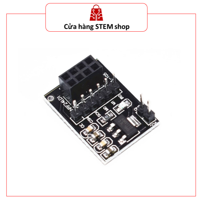 Bộ 2 Đế Ra Chân NRF24L01 Có IC Ổn Áp - Module Nguồn 3.3V 8 Pin Giúp Ổn Định Tín Hiệu Cho Mạch Thu Ph