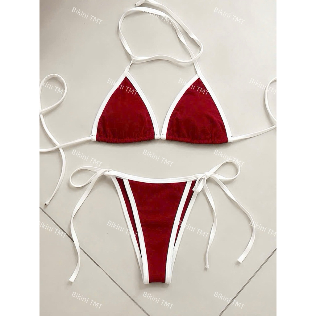 Bikini TMT bikini áo tắm bassi viền phối full màu hot | BigBuy360 - bigbuy360.vn
