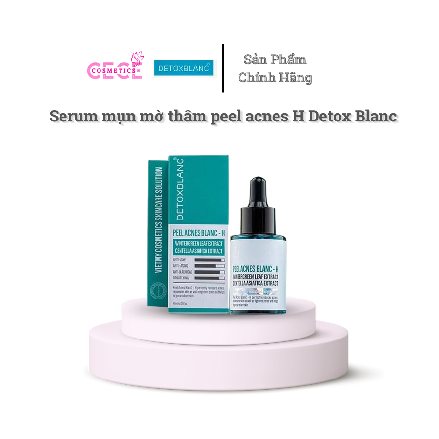 Serum loại bỏ mụn mờ thâm peel acnes H Detox Blanc