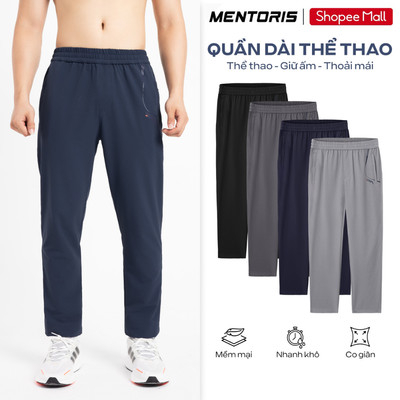 Quần Dài Nam MENTORIS Vải Gió Premium, Form Regular Fit Vừa Vặn, Vận Động Thoải Mái MADC25W001