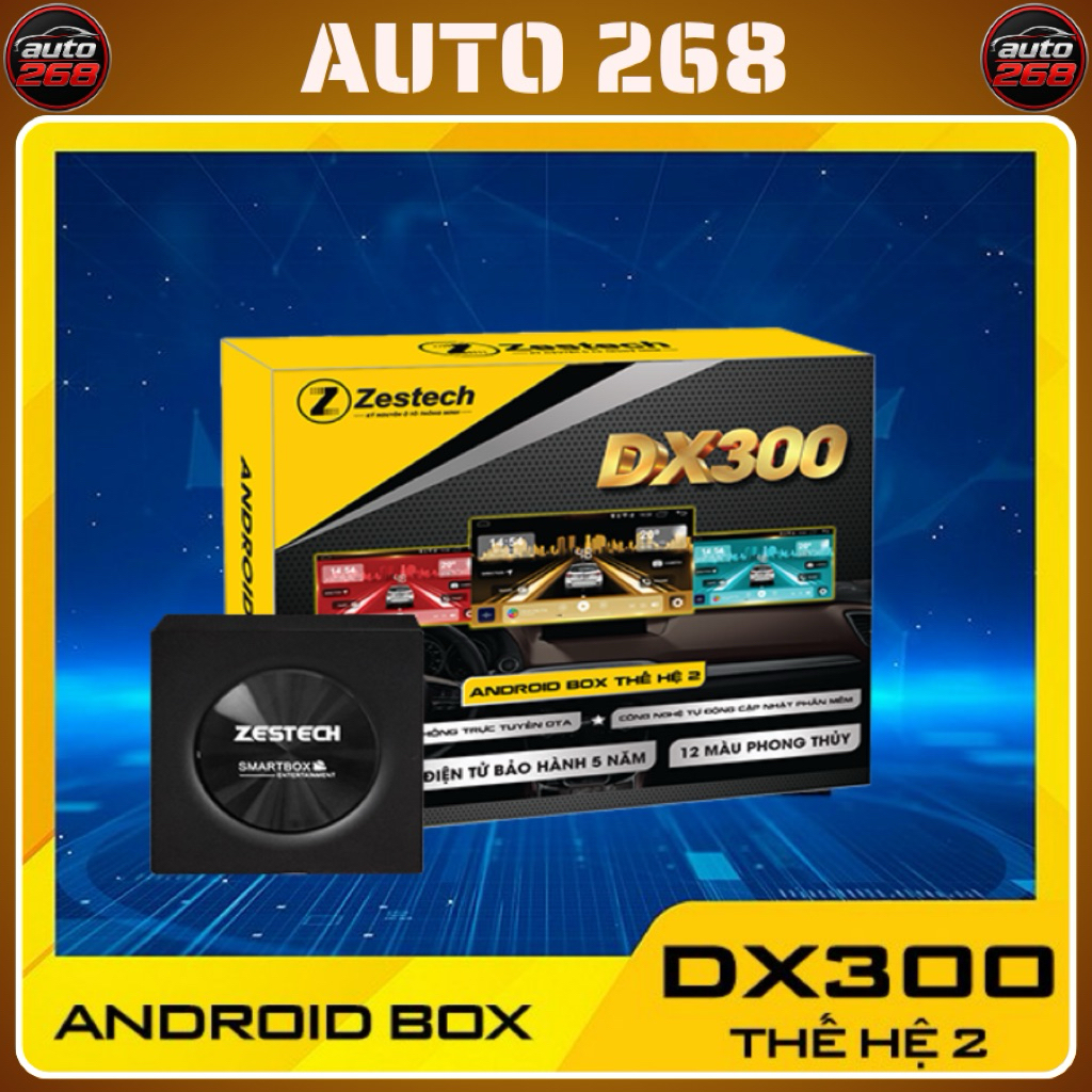 Zestech DX300 thế hệ 2 NEW 2026 - Android box ô tô Zestech phiên bản cao cấp(Tặng Sim 4G + Vietmap S