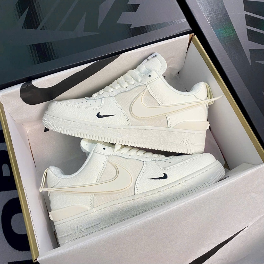 [Hàng Chính Hãng] Giày Nke Air Force 1 Low Ambush Trắng Kem Cực Đẹp Dành Cho Cả Nam Và Nữ