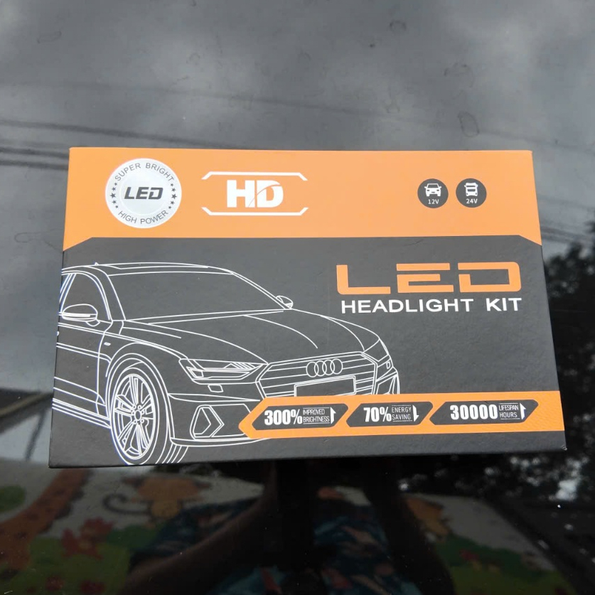 HD LED 2 Bóng Đèn Cos Pha LED【55W】VF3 H7 Chùm Thấp Cao - 6000K Trắng