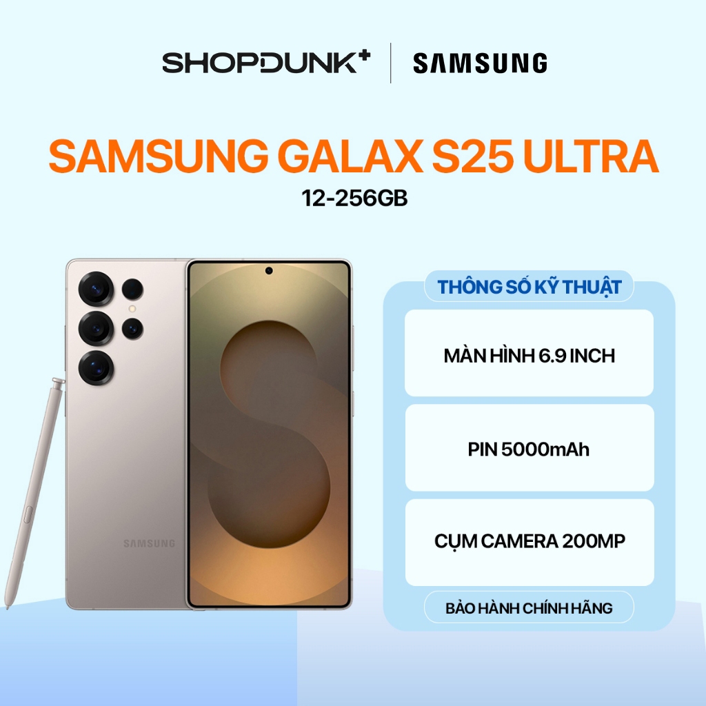Điện Thoại Samsung Galaxy S25 Ultra 12GB 256GB Chính Hãng